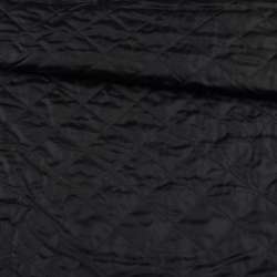 Ткань подкладочная стеганая черная, ш.150