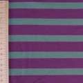 Трикотаж французький віскозний в фіолетову і зелену смугу ш.148