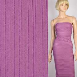 Трикотаж с вискозой жатый сиреневый, ш.145