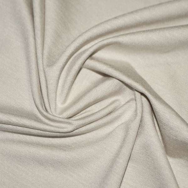 Трикотаж вискозный стрейч молочно-бежевый ш.148