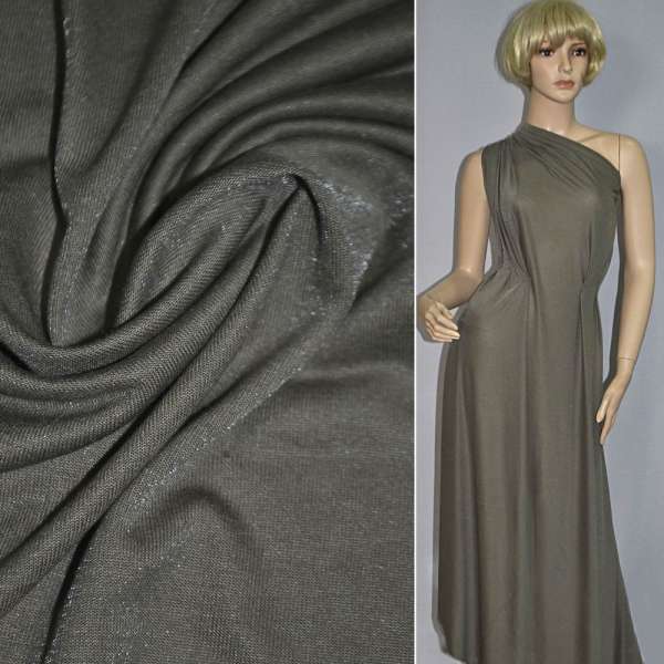 Трикотаж вискозный с полиамидом переливы болотный ш.148