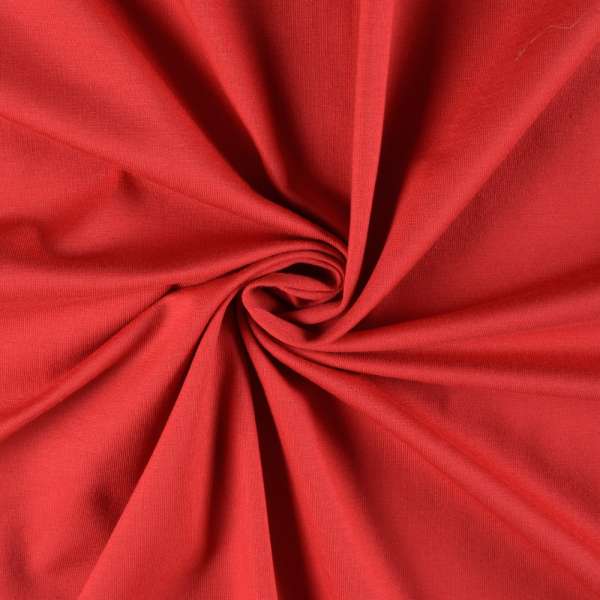 Трикотаж вискозный стрейч красный ш.148