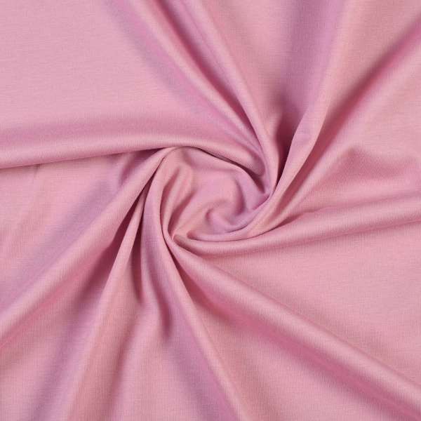 Трикотаж бавовняний стрейч рожевий, ш.150