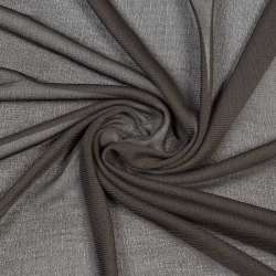 Трикотаж полиэстер коричневый темный, ш.145