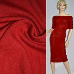 Трикотаж шерстяной красный темный ш.106