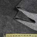 Трикотаж с шерстью двухсторонний BECKER серый/серый в клетку, ш.152