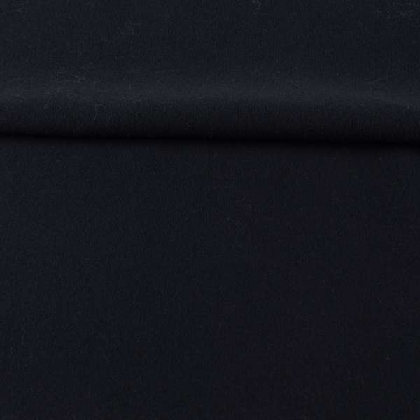 Трикотаж костюмний з шерстю синій темний ш.137