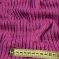 Трикотаж з шерстю в'язка резинка з переливом фуксія, ш.155