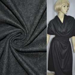 Трикотаж шерстяной серый темный ш.150