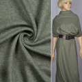 Трикотаж шерстяной с начесом ARMANI оливково-серый ш.153