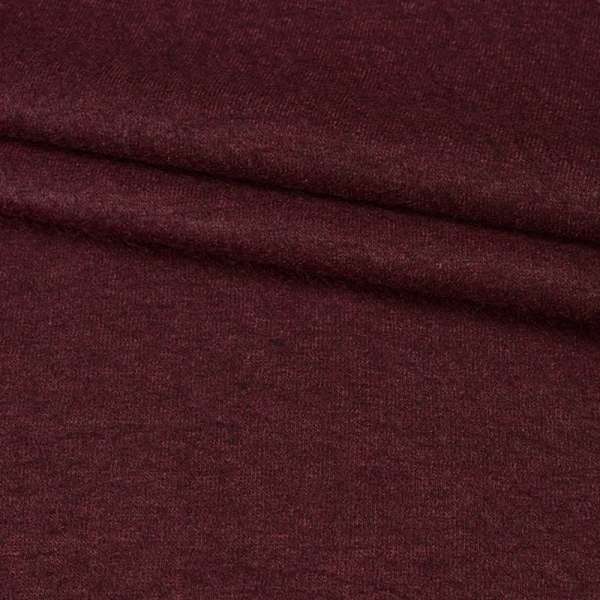 Трикотаж костюмний шерстяний "Kochwolle uni" темно-вишневий ш.145