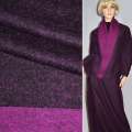 Трикотаж шерстяний малиново-чорний ш.145