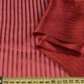 Шелк красный темный в полоску ш.137