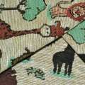 Гобелен песочный жирафы, слоники ш.150