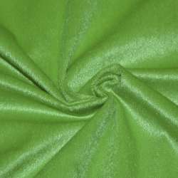 Мех искусственный коротковорсовый зеленый, ш.150