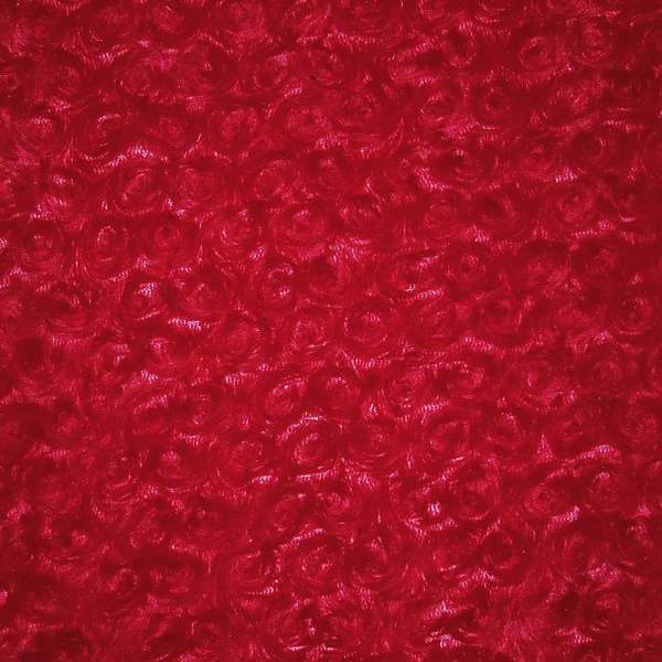 Хутро штучне червоне з трояндочками ш.205