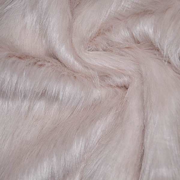 Хутро штучне довговорсове блідо-рожеве ш.170