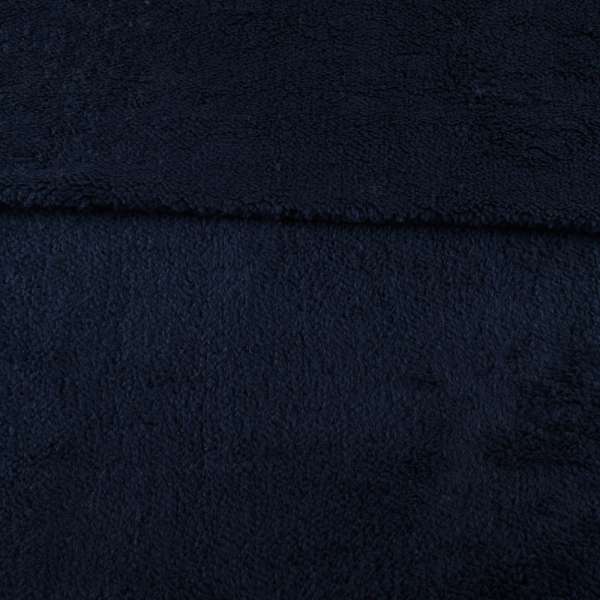 Мех искусственный овчина тонкий синий темный ш.175