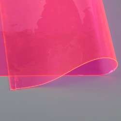 Силікон (0,5мм) малиновий неоновий прозорий ш.122