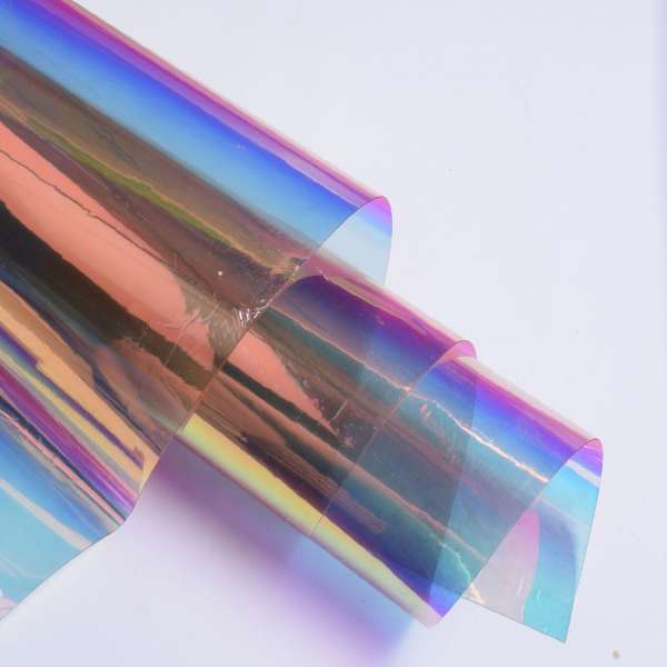 Силикон 0,4 голограмма зеркальный красно-оранжевый ш.136