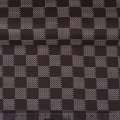 Ткань ПВХ коричневая клетка шахматка штрихи, ш.150