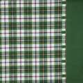 Бязь набивная в зеленую клетку, зеленая кайма, ш.220