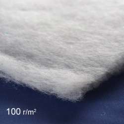 Синтепон швейный улучшенный пл.100 белый, продается рулоном 50м, цена за 1м, ш.150
