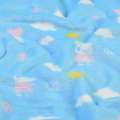 Велсофт двухсторонний свинка Пеппа, облака, солнце, голубой, ш.185