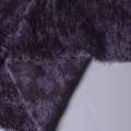 Велсофт- мех двухсторонний фиолетовый с сиреневыми цветами, с люрексом, ш.170