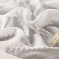 Льон гардинний вишивка зигзаги білі, білий, ш.280