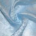 Органза жатая тюль с нитью шелковой густой, голубая светлая, ш. 280