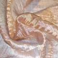 Органза жатая тюль с нитью шелковой густой, коричневая с серым, ш. 270