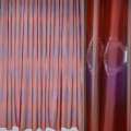 Органза тюль радуга пятна горизонтальные фиолетовые, красная темная, ш.285