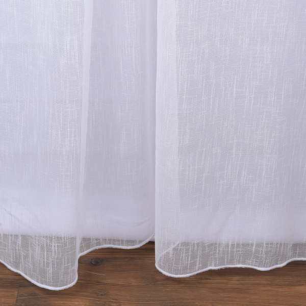 Тюль сетка лен Katya экрю с утяжелителем ш.300