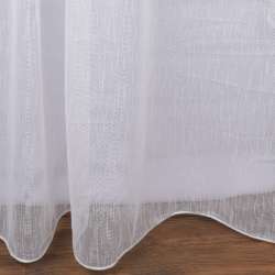 Тюль сетка лен Katya крем с утяжелителем ш.300