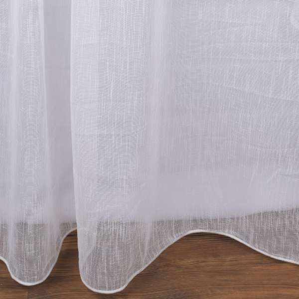 Тюль сетка лен Katya крем с утяжелителем ш.300