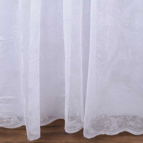 Тюль жаккард вьюга белый, ш.300