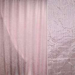 Органза жатая тюль с нитью шелковой густой, розовая, ш.260