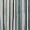 Рогожка для штор смужки шенілла бирюзово-бежеві на сірому світлому тлі, ш.280