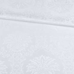 Жаккард скатертный вензеля белый, ш.320