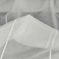 Вуаль тюль шифон полоски ниточные пушистые белые, белая, ш.300