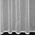 Микросетка тюль полоски ниточные с уплотнениями, блестящая белая, ш.180