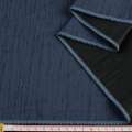 Жаккард для штор синій з чорними штрихами ш.150