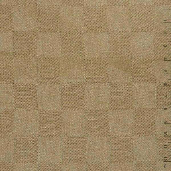 Скатеркова тканина шахматка коричнева світла, ш.140