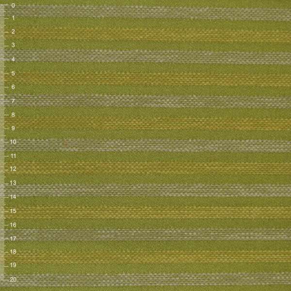 Шенілл на ПВХ основі смуга рельєфна бежева, жовта на зеленому тлі, ш.138