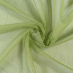 Микросетка тюль зеленая весенняя с утяжелителем (2 сорт), ш.300