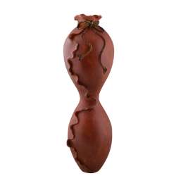 Ваза напольная керамика под глину восьмерка 63 см коричневая