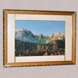 Картина гобелен под стеклом 58х78см (гобелен 36х54) горы