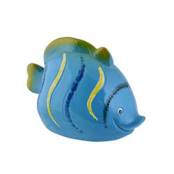 Скарбничка керамічна рибка 10х15х8 см синя