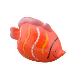 Скарбничка керамічна рибка 10х15х8 см червона